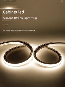 Led Flexible Silicone Light Strip Linear Light Embedded Soft Light Strip Light Trough Extremely Narrow Curved Linear Lig