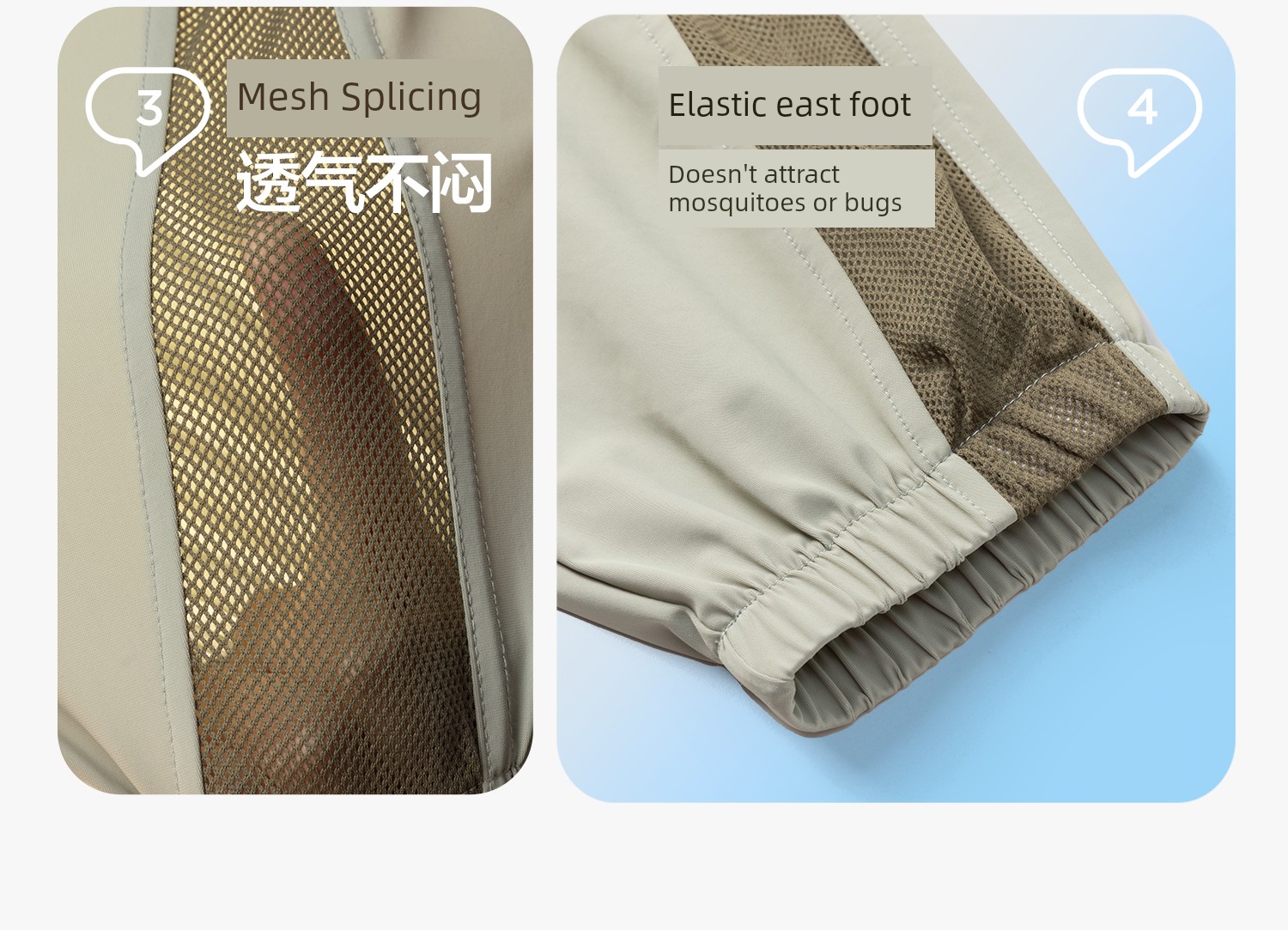 Zuoxi Children's Clothing Boys' Pants Summer Thin Quick-Dry Mosquito-Proof Pants for Kids and Teenagers 2026 New Model Big Kids Long Pants — 45