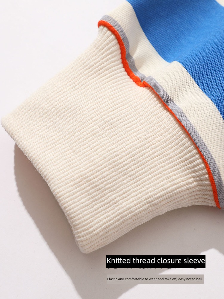 Spring and Autumn schoolboy stripe leisure time trend Long sleeve Sweater