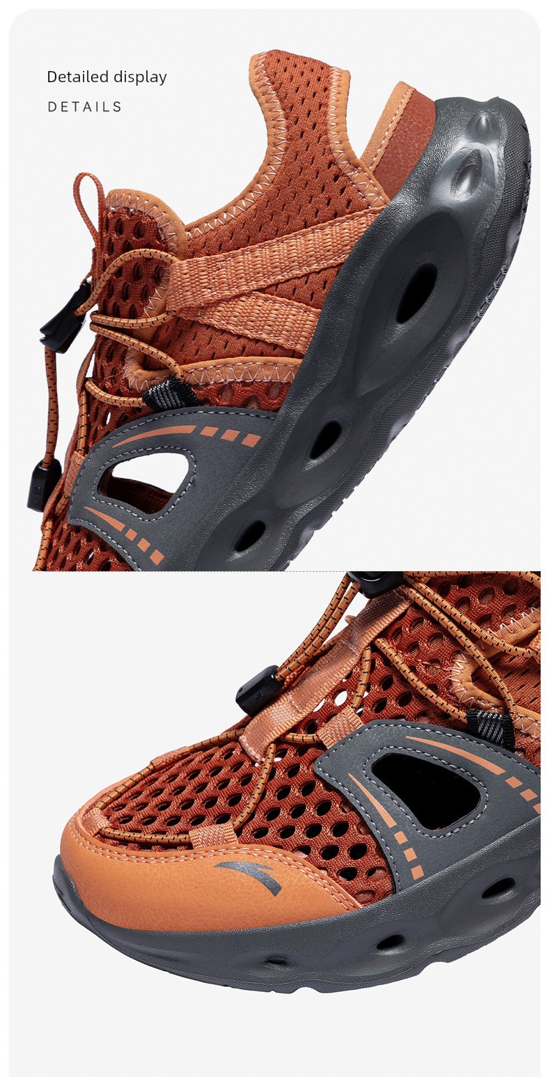 Anta Kids Boys' Beach Shoes 2026 Summer New Non-Slip Wear-Resistant Closed-Toe Sandals for Older Children — 55