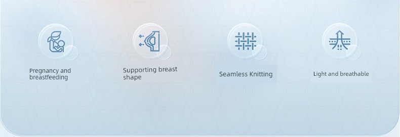 [Clearance] 129.9 Choose Any 2 Pieces October Crystal Maternity Nursing Bra Plus Size Breathable Postpartum Bra — 54