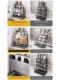 2024 thickened stainless steel kitchen knife stand storage rack cutting board tool multi-function chopstick barrel integrated storage placement
