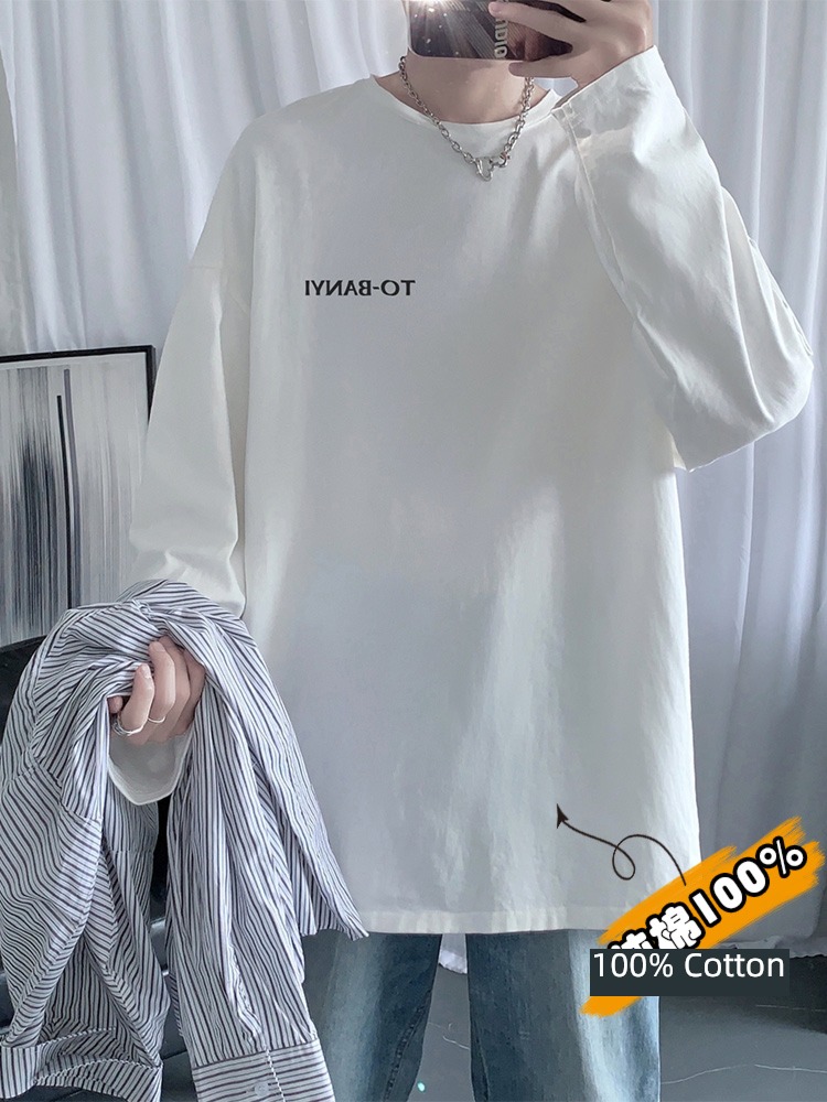 man Undershirt Inner lap Autumn  Sweater Long sleeve T-shirt