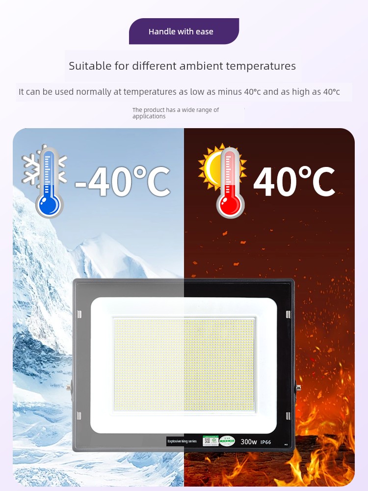 Yaming Led Floodlight, Outdoor Waterproof Super Bright Floodlight for Construction Sites, Factories, and Outdoor Lighting