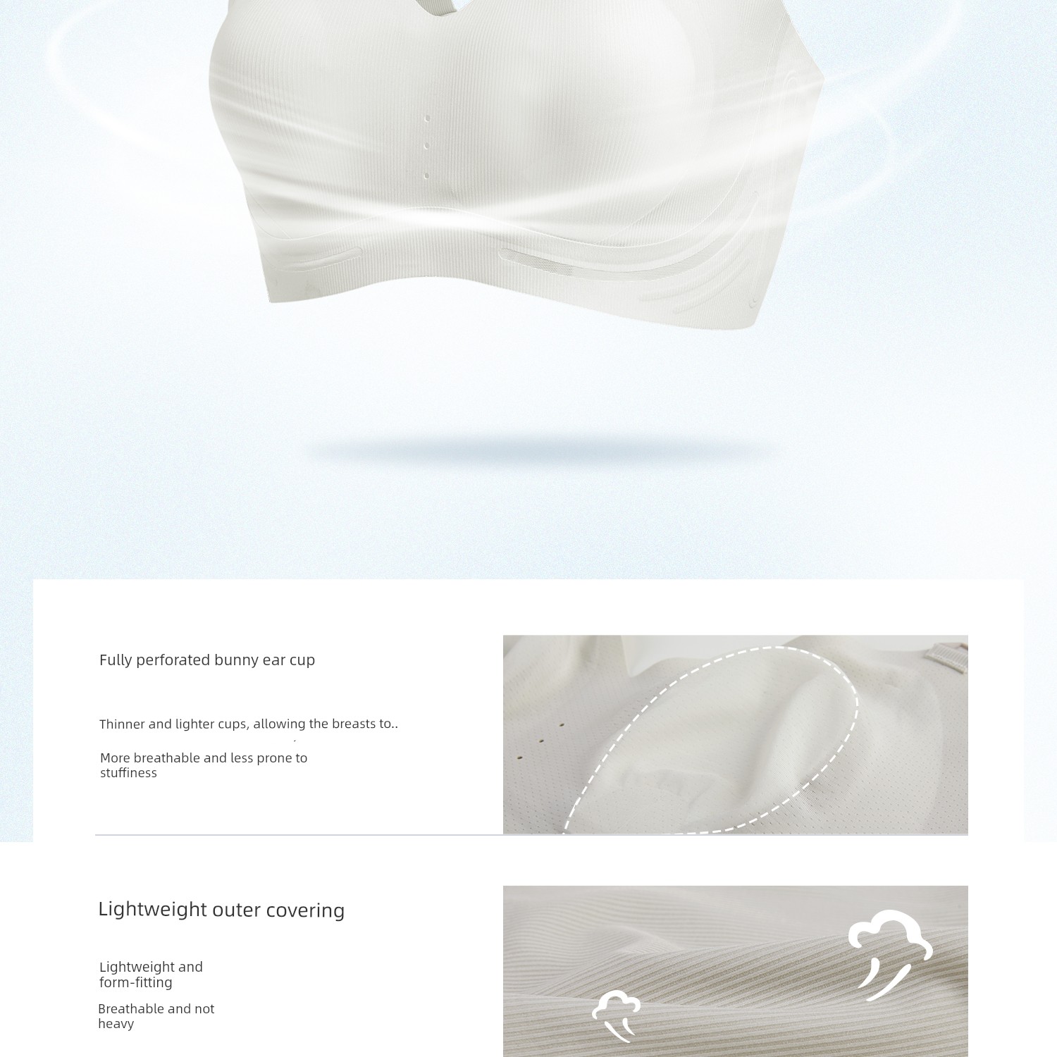 Domiamia Lightweight Front-Opening Nursing Bra, Thin and Breathable, Anti-Sagging, Night-Use Postpartum Bra for Pregnant Women — 21