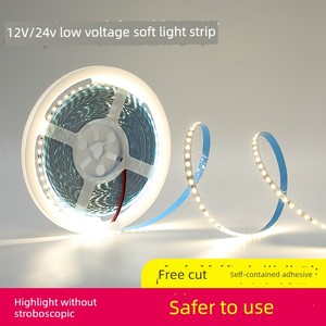 LED Light Strip 12V SMD 24V Bright Low Voltage Linear Lamp Slot Light Source Self-Adhesive Soft Light Belt Outdoor Water