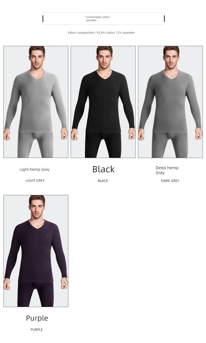 dandy man keep warm Underwear set male Cotton teenagers Autumn clothes and pants pure cotton Thread clothes and trousers winter