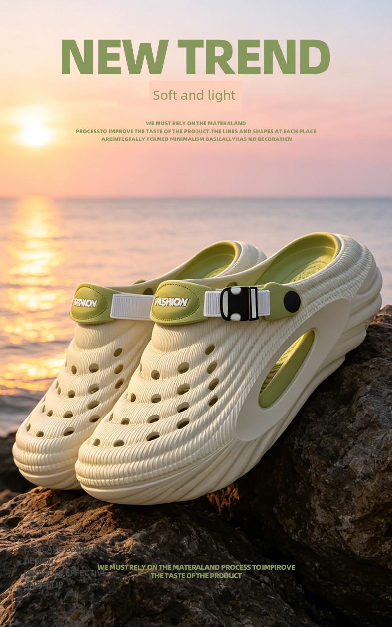 Children's Croc Shoes Boys 2026 New Summer Youth Beach Non-Slip Sandals for Older Kids Boys' Outdoor Wear — 1