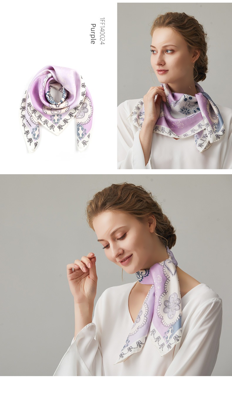female Autumn and winter Scarf To Mom fashion real silk