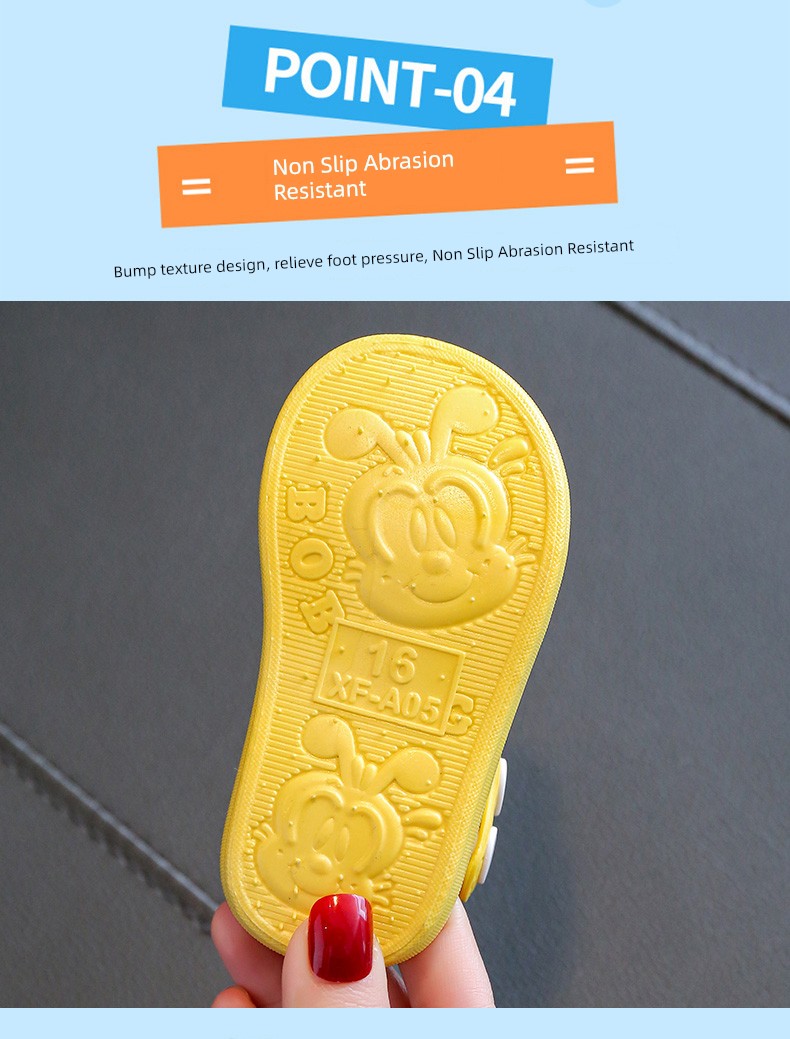 Children's Plastic Non-Slip Soft Bottom Summer Closed Toe Sandals — 7