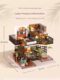 DIY cottage retro style jungle momo tea wooden handmade house architectural model assembly toy birthday gift