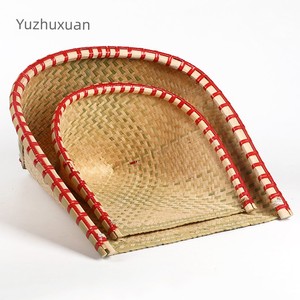 Handmade Natural Bamboo Weaving Products, Bamboo Dustpan, Large Household Dustpan, Bamboo Sieve, Bamboo Weaving Decorati