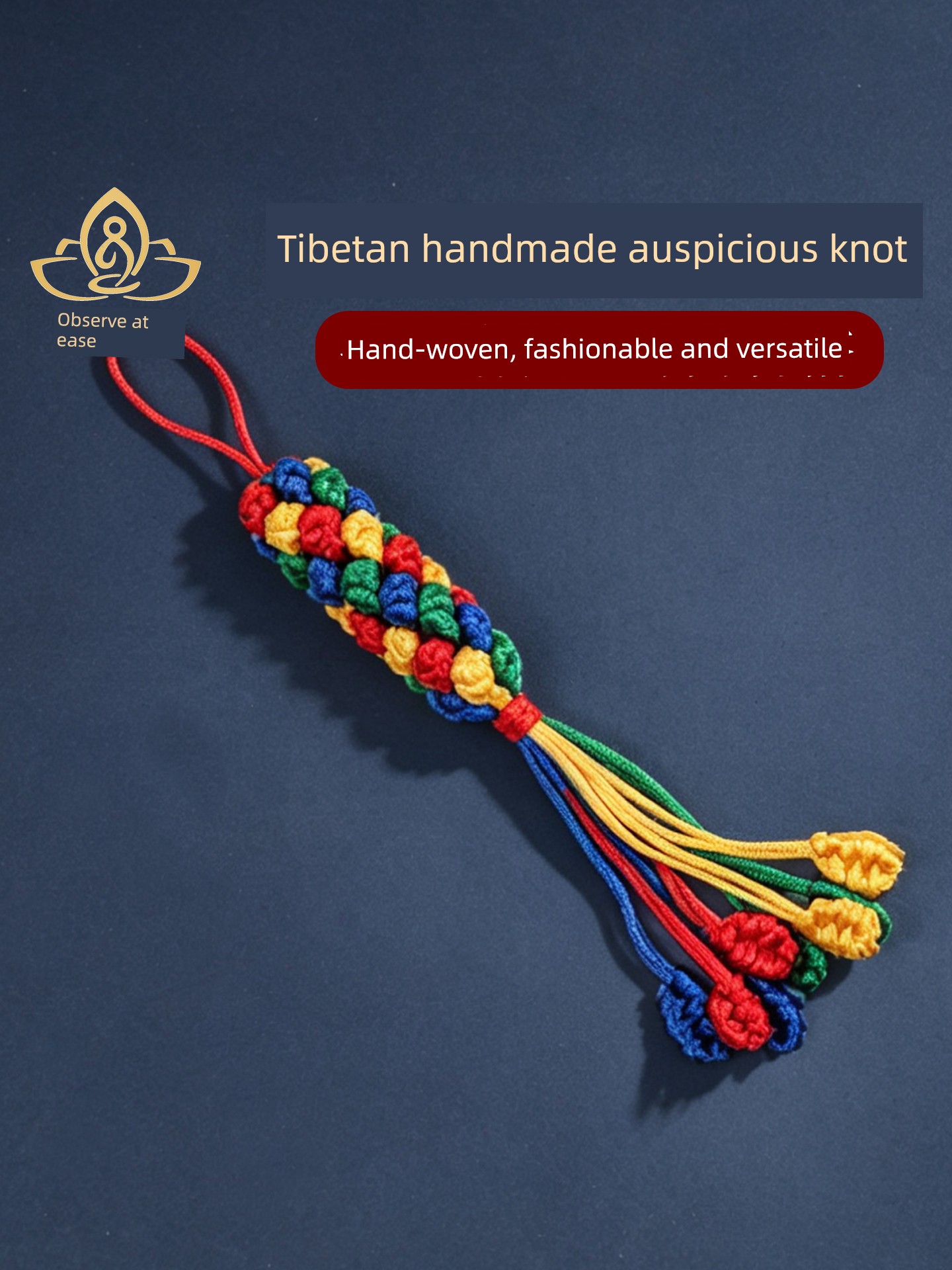 Viewing Tibet Chinese Knot Pendant Handmade Rope Hand-Knitted Lucky Knot Red Rope Pineapple Knot Car Hanging Tourist Souvenir