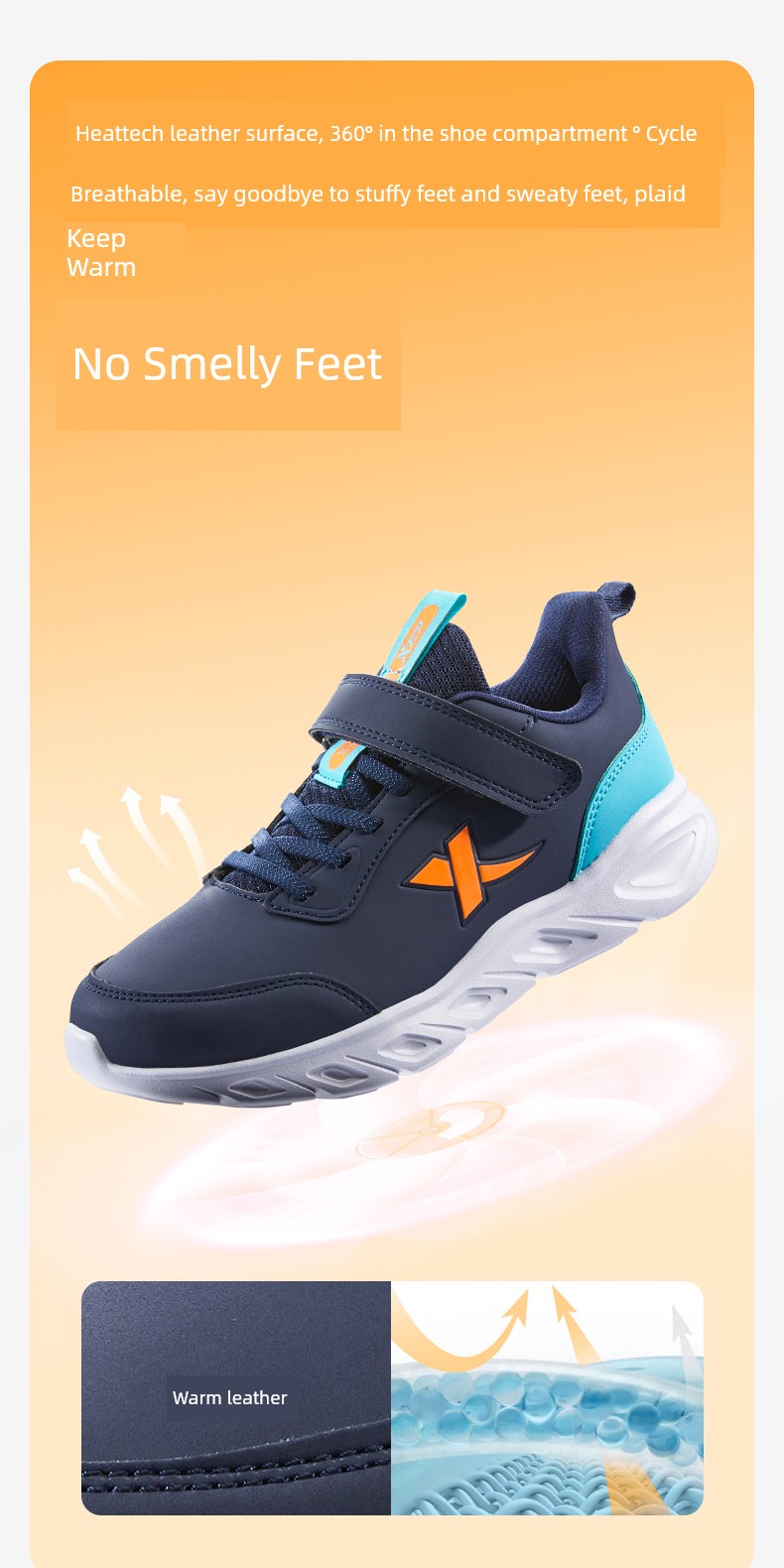 Cloud Running | Xtep Kids 2026 Autumn New Girls' Mesh Running Shoes Children's Boys' White Sneakers Sports Shoes. — 20