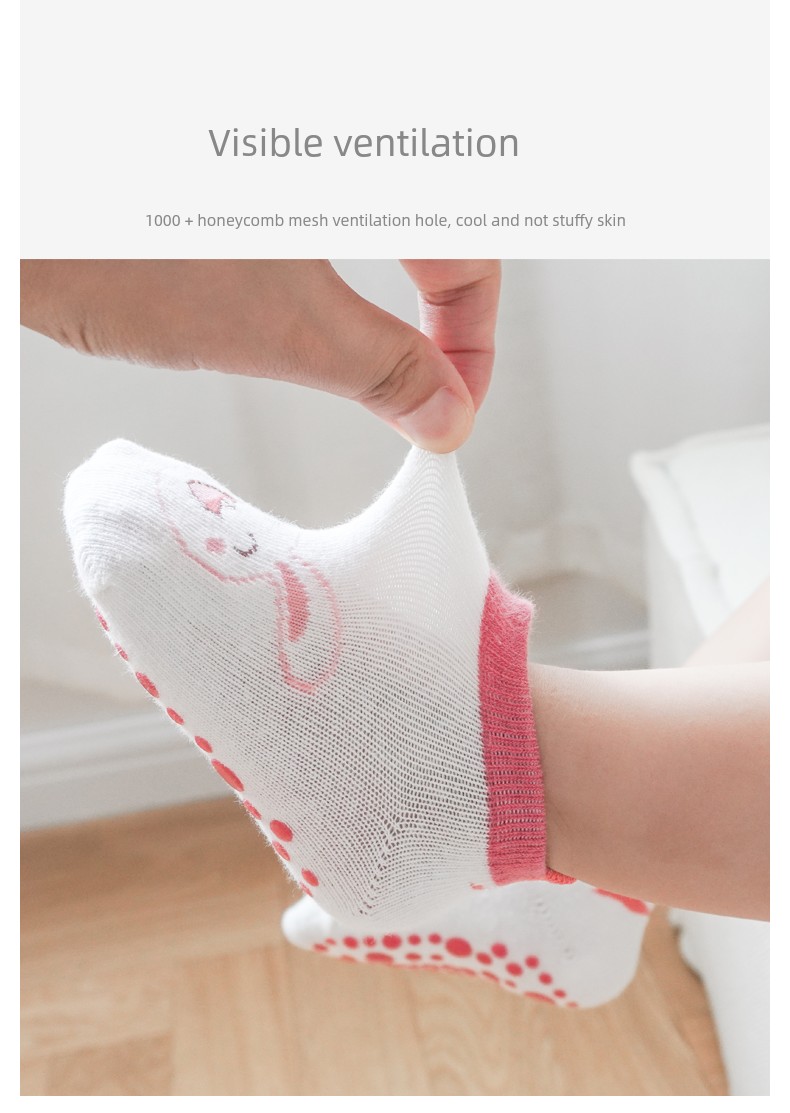 Baby Socks Spring and Autumn Pure Cotton Thin 6-December Baby Indoor Cartoon Toddler Non-Slip Socks Children's Floor Socks — 8