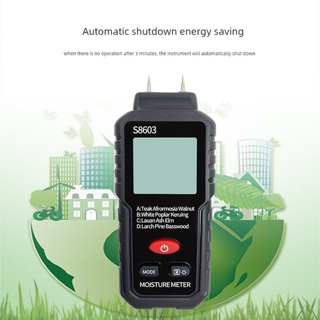 Shunkeda Wood Moisture Tester Wood Furniture Moisture Content Detection Wall Wall Humidity Determination Instrument