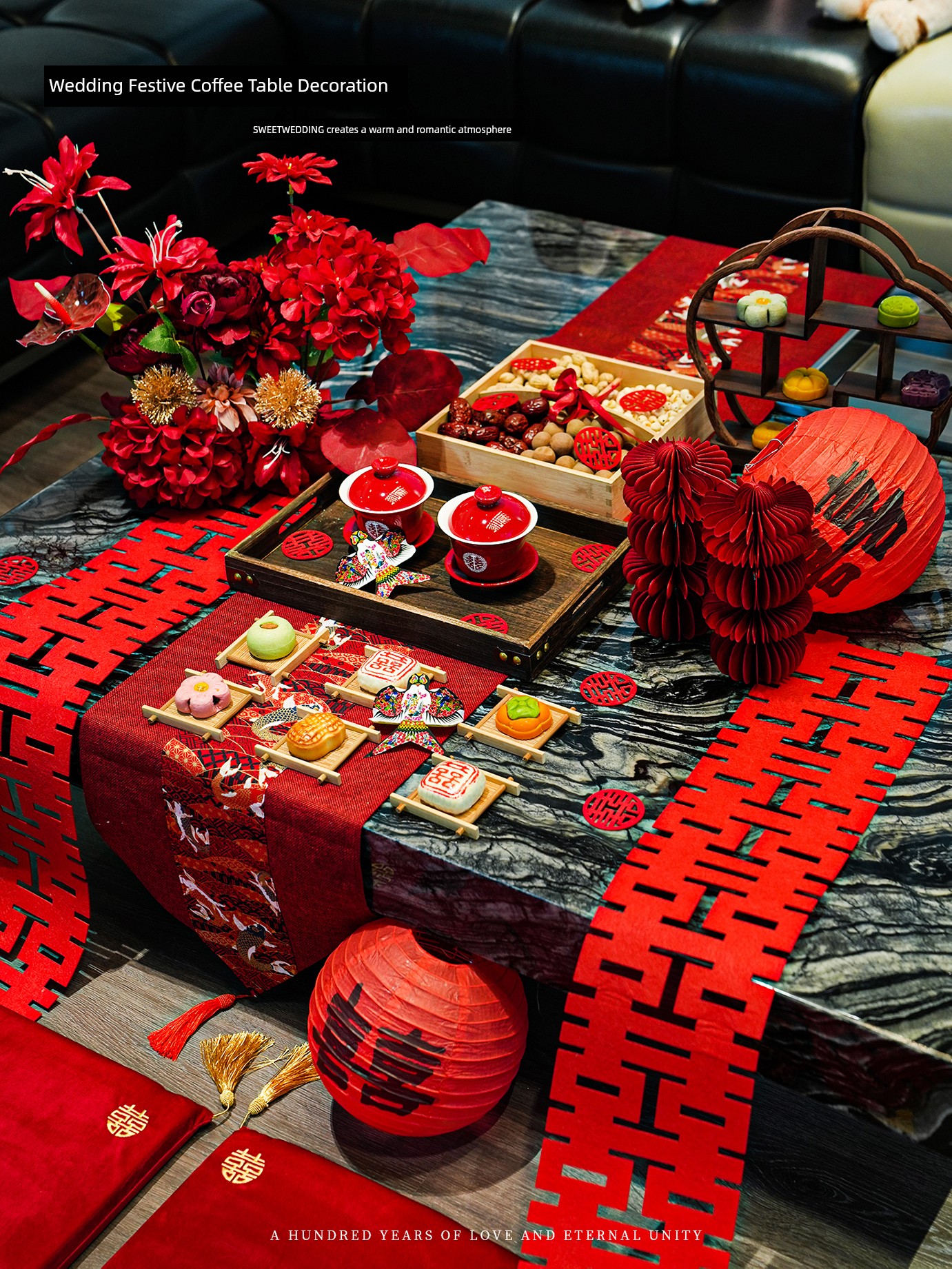 Living Room New Chinese Style Bridal Party Wedding Decoration