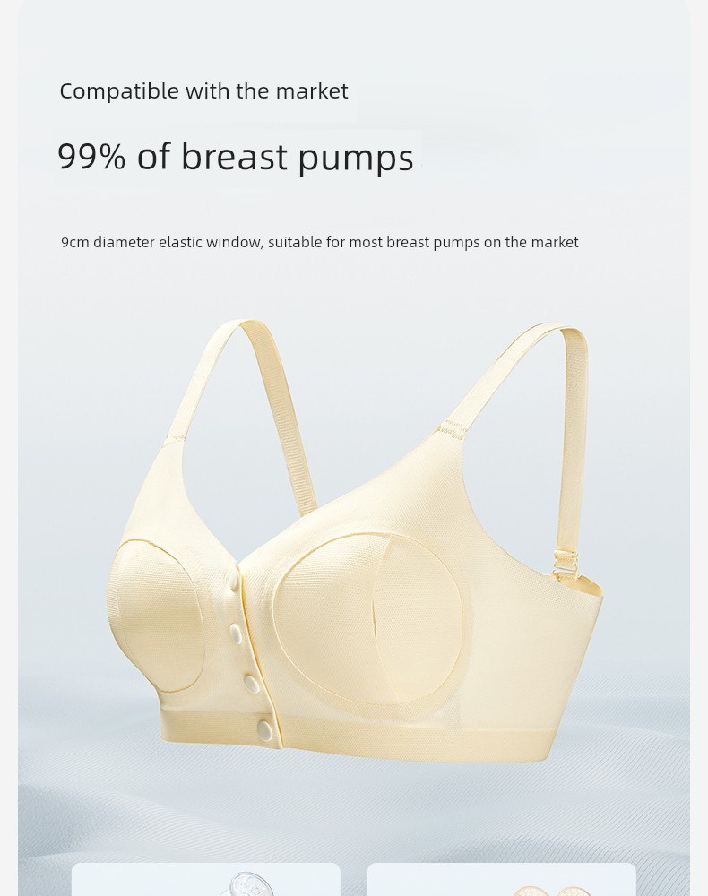 October Crystalline Breastfeeding Intimates Pregnant Women Postpartum Feeding Dedicated Bra Breastfeeding Breast Pump Intimates Hands-Free Bra — 5
