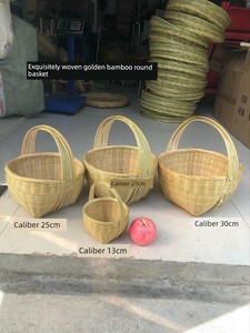 Bamboo Basket, Small Round Basket, Souvenir Fruit Basket, Children's Mini Basket, Egg Basket, Vegetable Basket, Mushroom