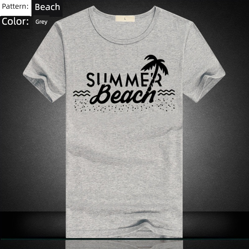 T-shirt man Short sleeve leisure time pure cotton Undershirt summer wear