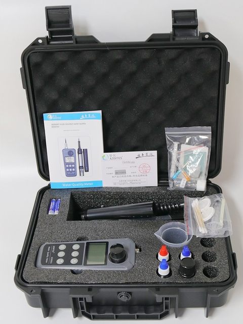 Jiyi Multifunctional Parameter Water Quality Analysis Tester Swimming Pool Acid-base Resolved Oxygen Hydrogen Sulfide Ammonia Nitrogen Residual Chlorine Turbidity