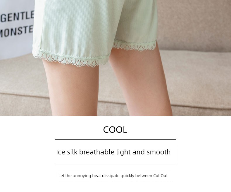 Ice Silk Shorts Fashion Tape Loose Low Waist Summer Clothes for Pregnant Women — 2