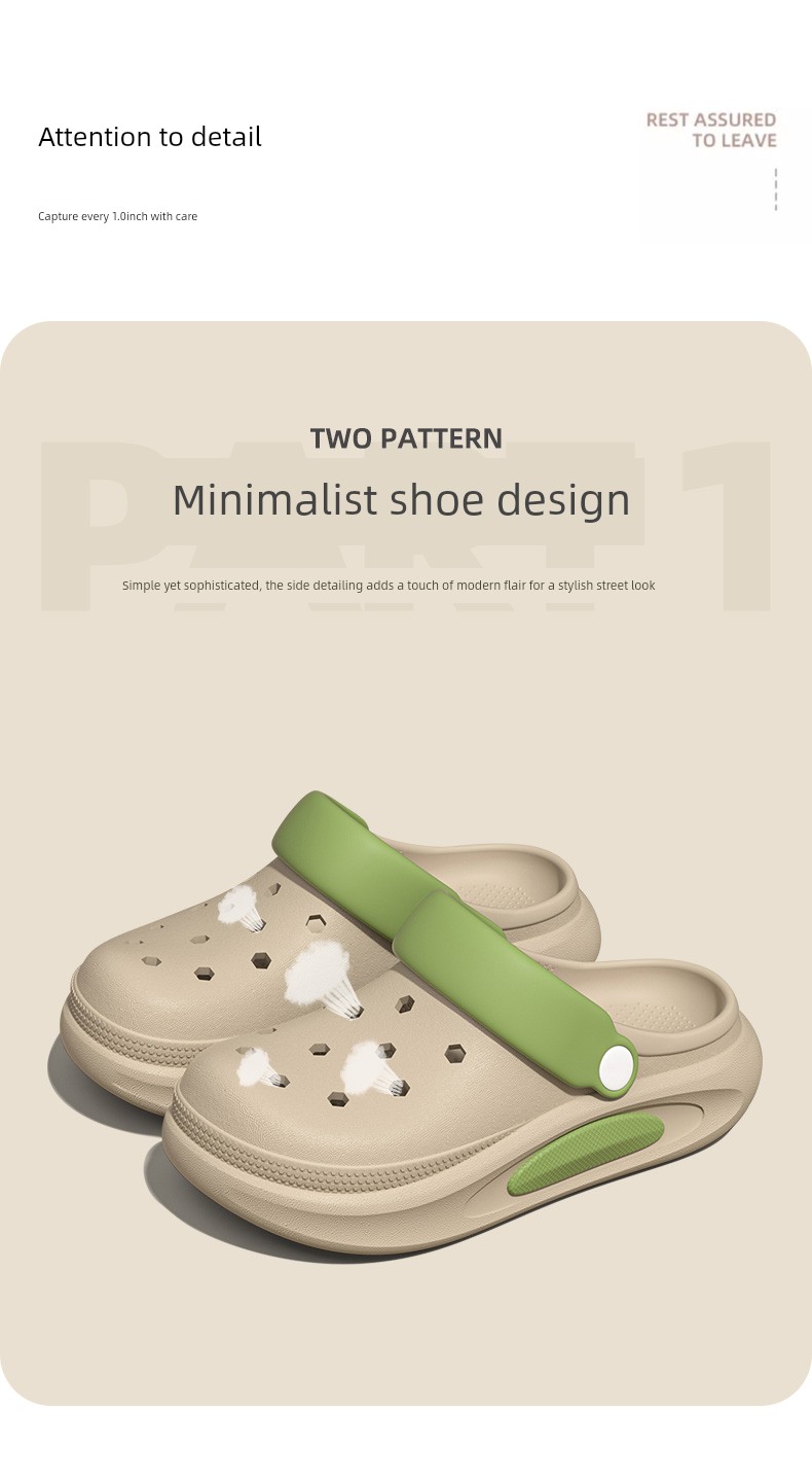 Step Eleven Children's Clog Shoes for Girls 2026 Summer New Thick-Soled Breathable Non-Smelly Non-Slip Parent-Child Sandals for Boys — 9
