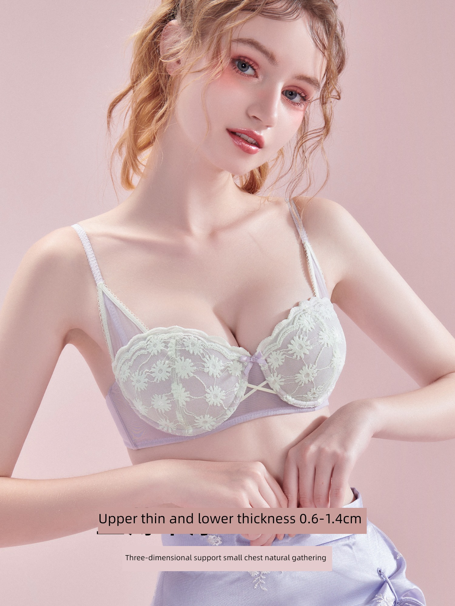 6RBI Small chest Gather together Significantly larger Wireless  sexy Underwear
