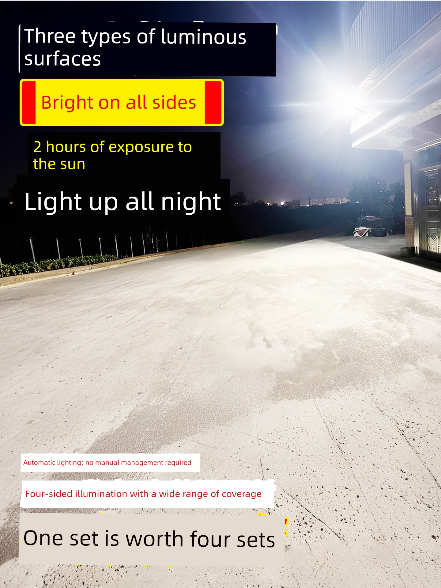 Solar New Arrival Led Super Bright High Power Outdoor Light