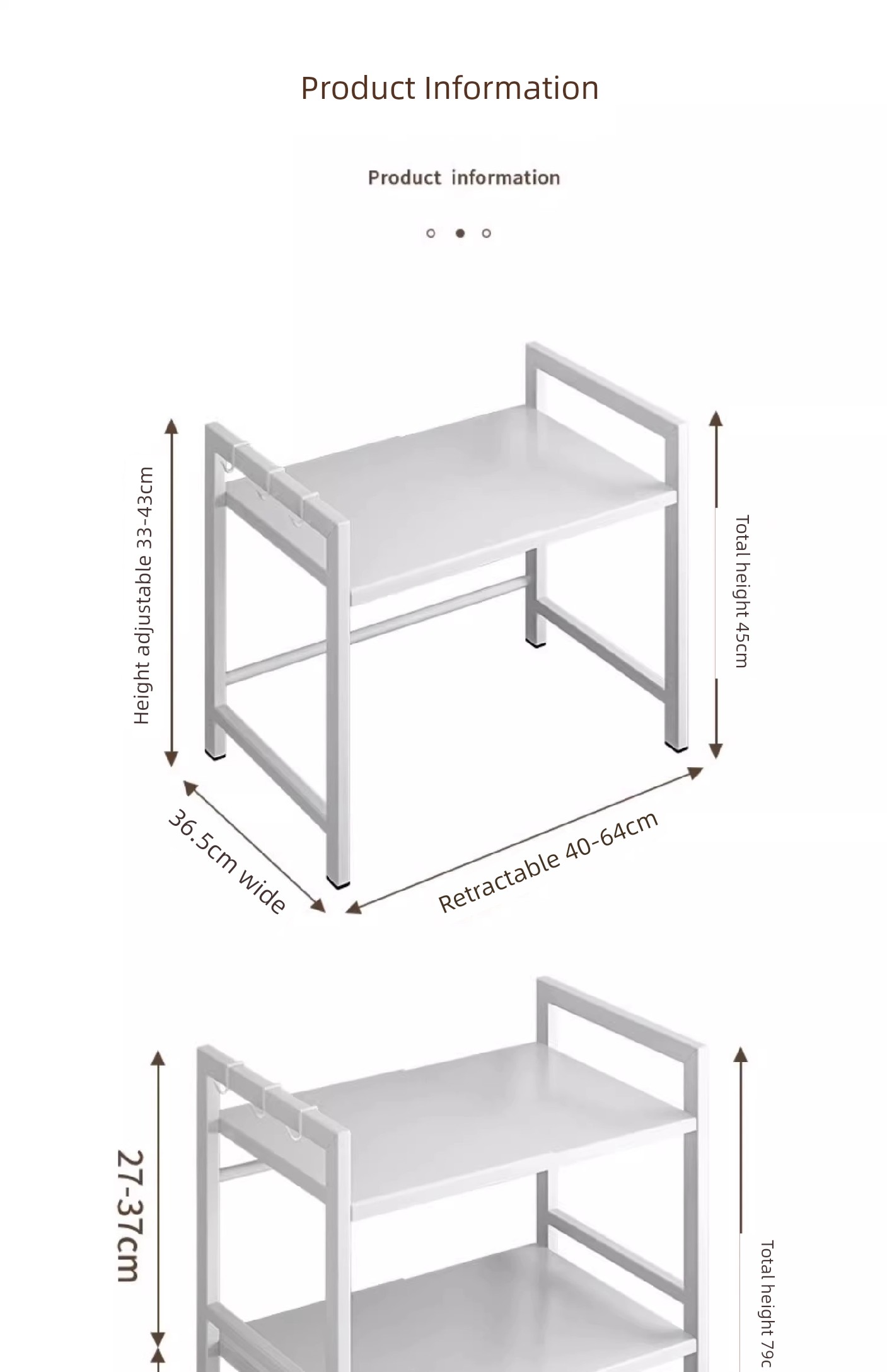 Retractable Double-Layer Rice Cooker Bracket