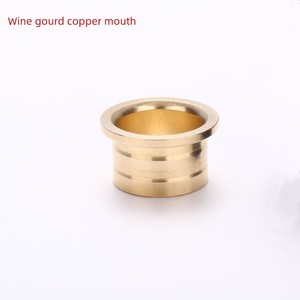 Gourd-Shaped Brass Mouthpiece Accessories, DIY Solid Wood Vase Metal Mouthpiece, Cultural and Artistic Ornaments, Vase M