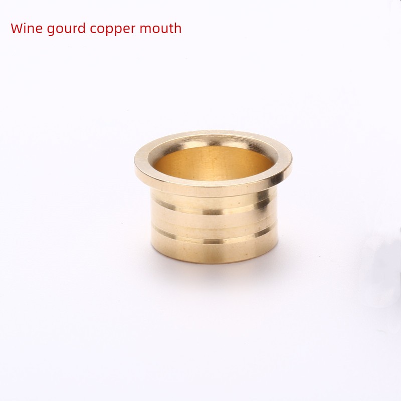 Gourd-Shaped Brass Mouthpiece Accessories, DIY Solid Wood Vase Metal Mouthpiece, Cultural and Artistic Ornaments, Vase Mouthpiece Accessories in Various Sizes