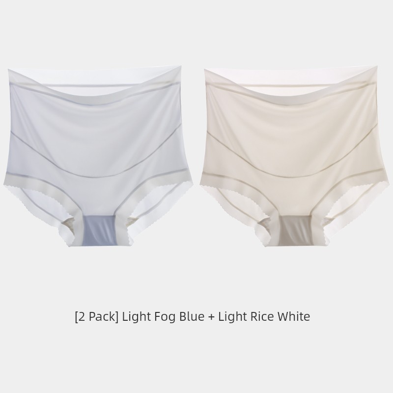 High Waist Belly Support Special Cotton Crotch Ice Silk Pregnant Women's Underpants — 2
