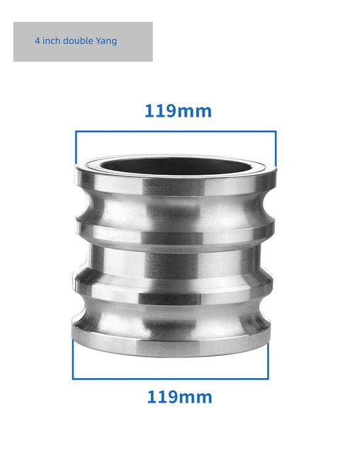Aluminum alloy quick connector double E-type double male end 2 inch 2.5 inch 3 inch diameter double male joint double male end large and small