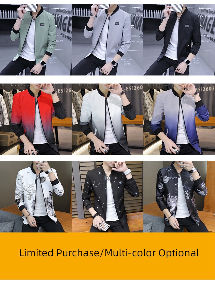 Spring and Autumn Self-cultivation student Put on your clothes man loose coat