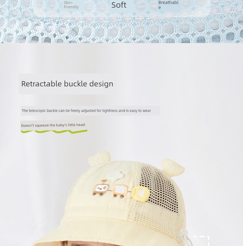 Baby Hat Thin Summer Baby Boy Sun Protection Hat Newborn Small-Month Sun Hat Outing Infant Bucket Hat — 8