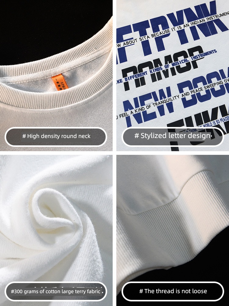 tide autumn new pattern man Round neck Sweater Long sleeve T-shirt