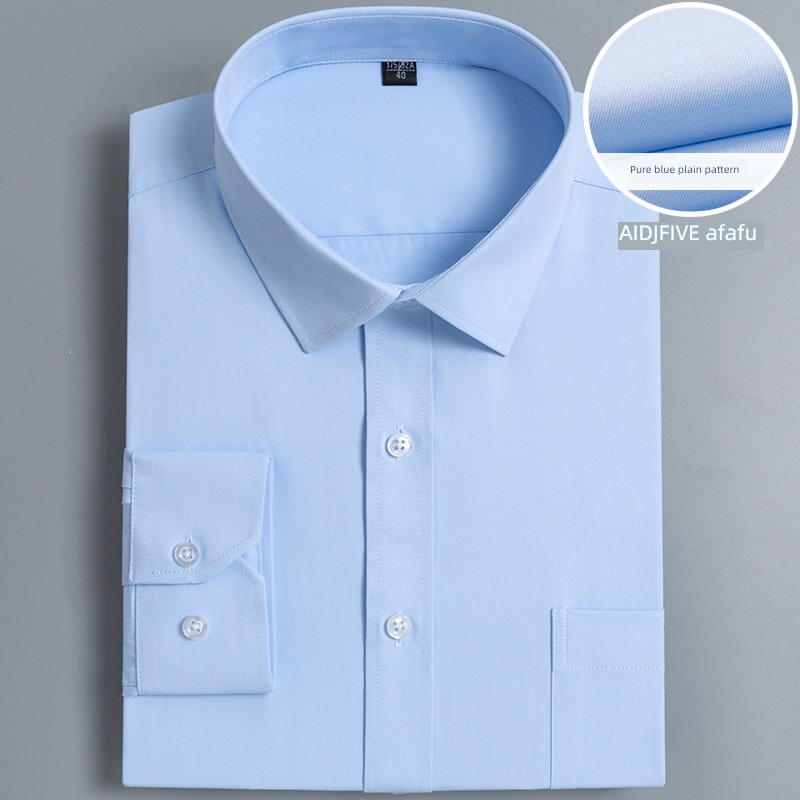 AF Long sleeve Sky blue occupation youth Big size business affairs formal wear