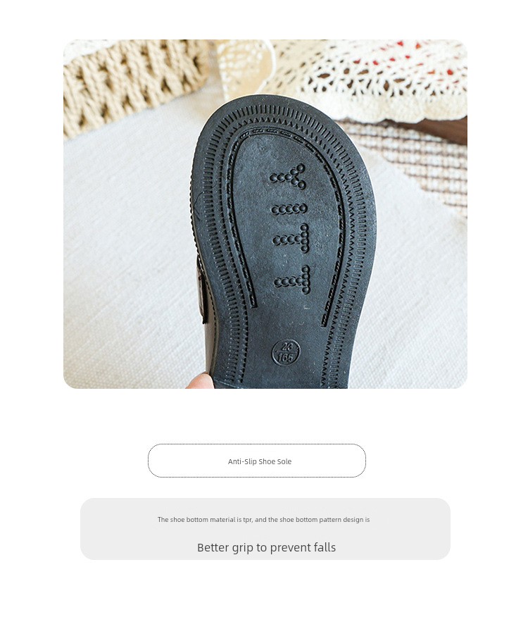 Boys' Black Leather Performance Shoes, Children's 2026 New Model, Comfortable Host-Style Shoes for Boys, Stylish and Comfortable for Long Standing — 15