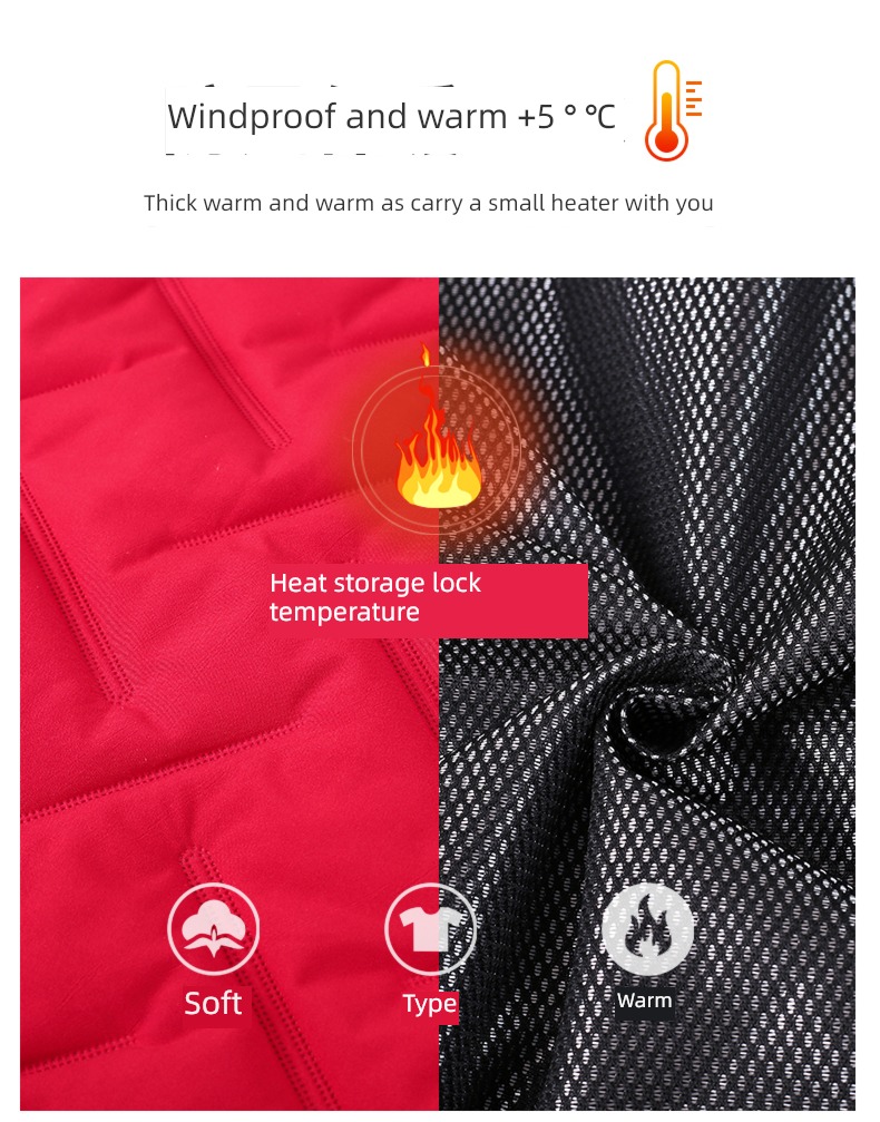 USB intelligence temperature control charge Self heating clothes Vest