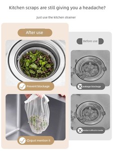 Disposable Kitchen Sink Garbage Filter Net Drain Strainer for Dishwashing Sink, Vegetable Washing Basin, and Food Waste 