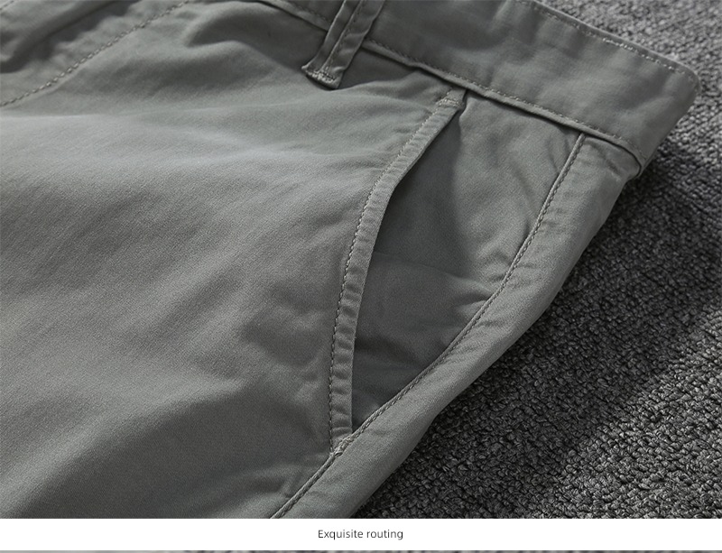 summer man Versatile Self-cultivation leisure time Solid color Three minutes of pants