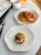 Export single minimalist high-end feel ins lace pure white ceramic tableware restaurant household dish plate