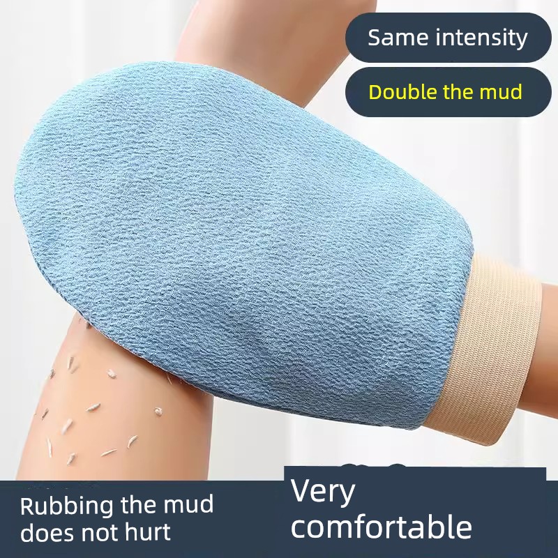 Exfoliating Bath Towel, Strong Exfoliating Coarse Sand Gloves for Home Use, Bathing and Back Scrubbing, Specially Designed for Women, Gentle on Skin, Men's Bath Scrub Tool