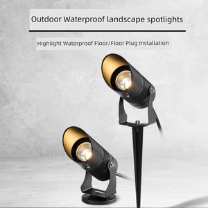 Outdoor Spotlight Tree Lamp Waterproof Trees Underlit Lamp Led Courtyard Garden Landscape House Ground Lamp Lawn Ground 