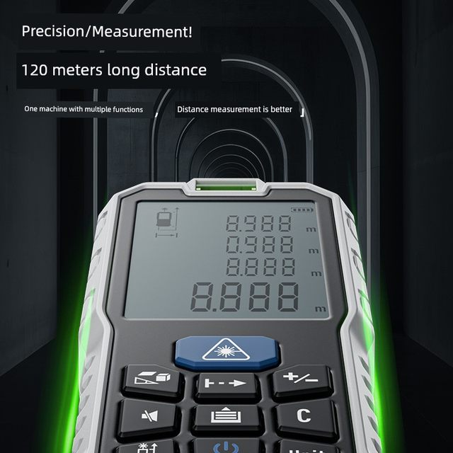 Laser rangefinder infrared measuring instrument industrial grade high-precision lithium battery room artifact handheld measuring instrument