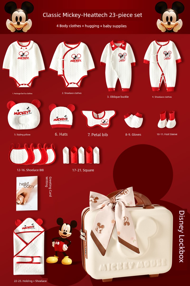 Disney Baby Gift Box Set Newborn Clothes Newborn Baby Full Moon Birth Meet Gift Supplies Upscale — 1
