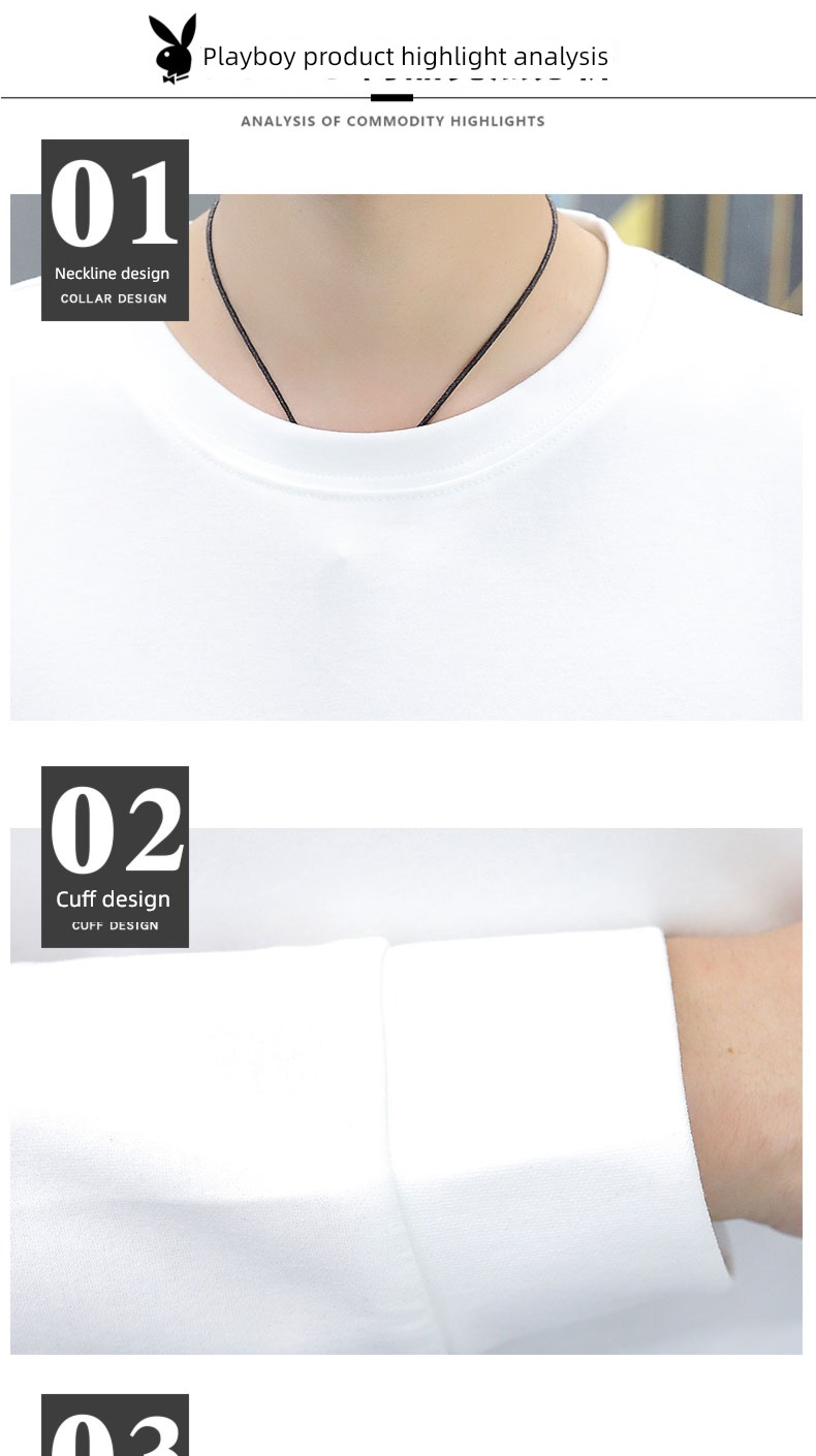 dandy autumn leisure time white Round neck Sweater