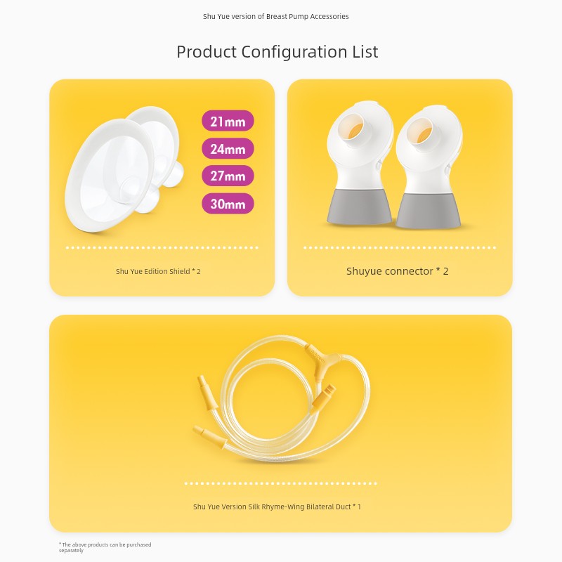 Medele Electric Sweet Cup Breast Pump Fittings — 3