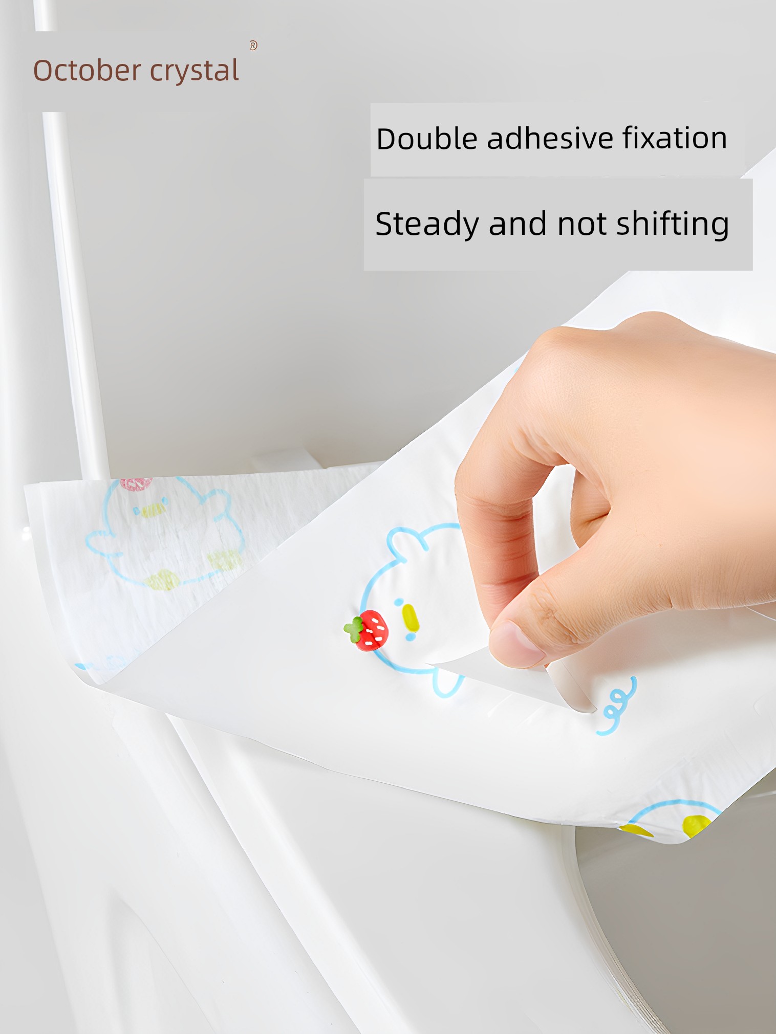 October Crystal Disposable Waterproof Toilet Seat Cover for Pregnant Women, Travel Portable Hotel Toilet Non-Woven Fabric Seat Pad Paper — 2